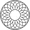 Ekena Millwork Cannes Architectural Grade PVC Pierced Ceiling Medallion, Nickel, 36"OD x 12 1/4"ID x 1"P CMPP36CNSNI - alternate 1